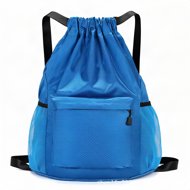 Drawstring backpack, 20–35 L, Polyester — product view 4