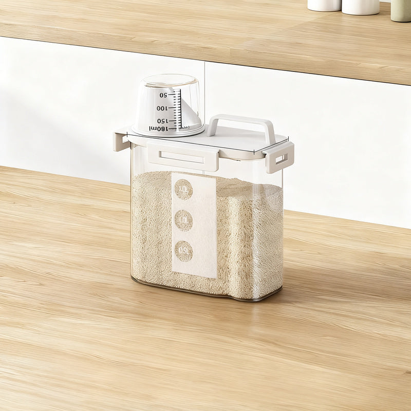 Plastic storage container with lid, airtight — product view 4