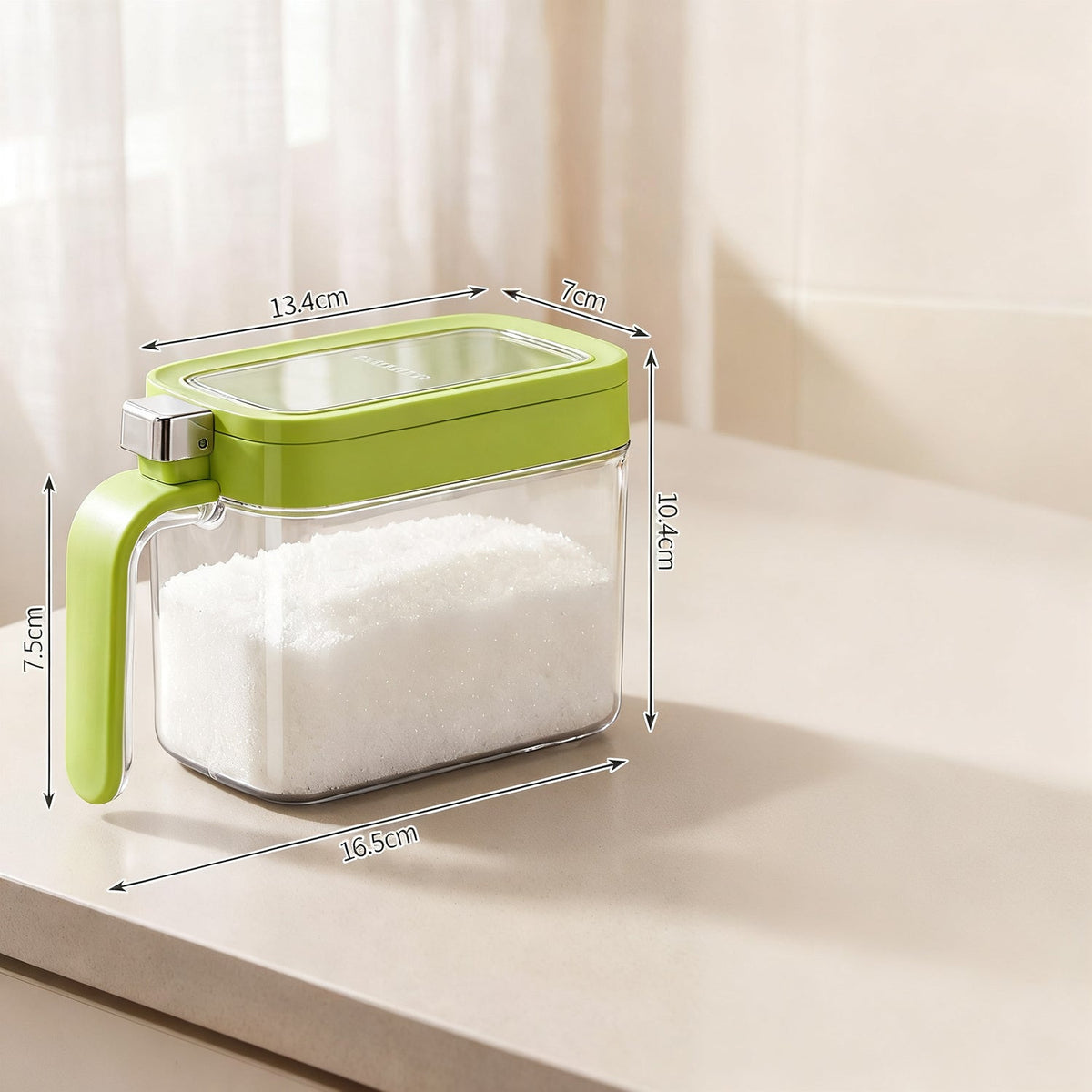 Spice container, ABS, square, airtight — product view 7
