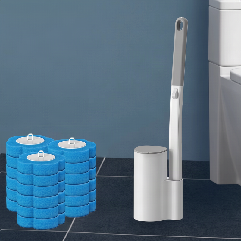 Disposable toilet brush with replacement heads — product view 6