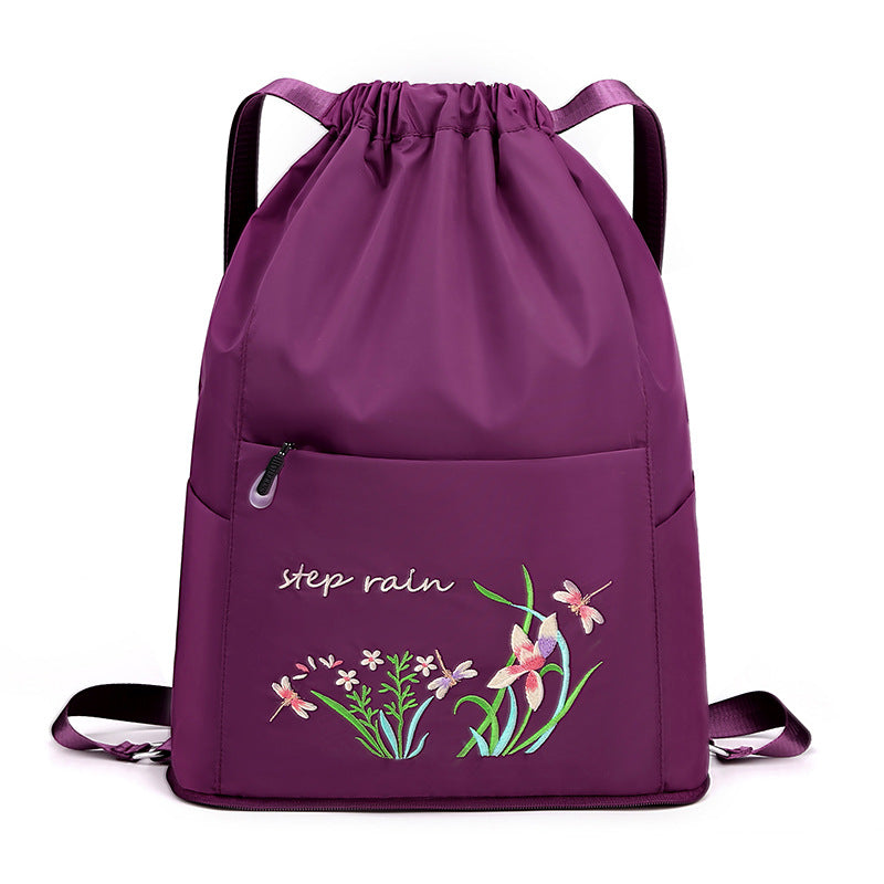 Double Backpack, Nylon, foldable, embroidered — product view 3