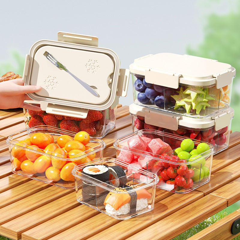 Cooler with ice compartment and partition compartments — product view 1