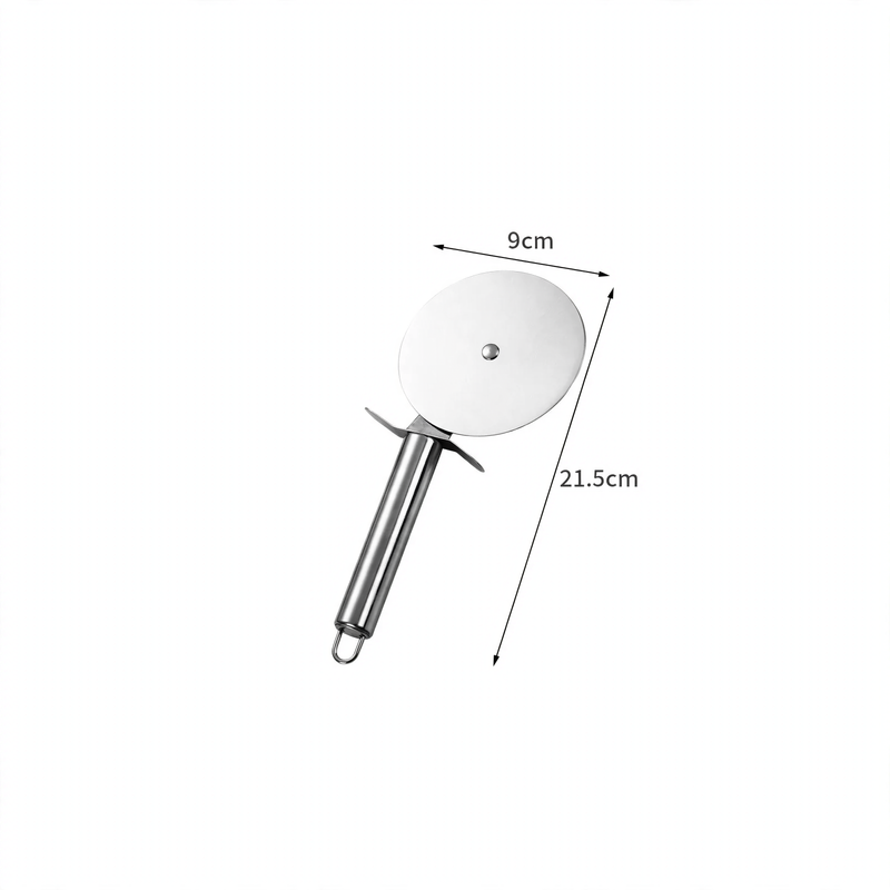 Pizza cutter and cake server made of stainless steel — product view 6