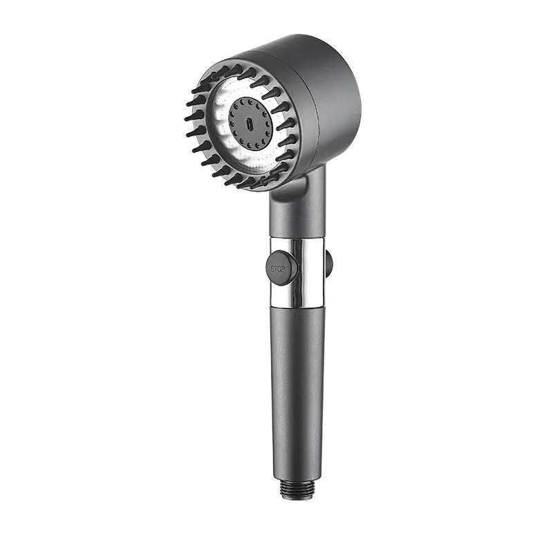 Shower head set with massage function and holder — product view 1