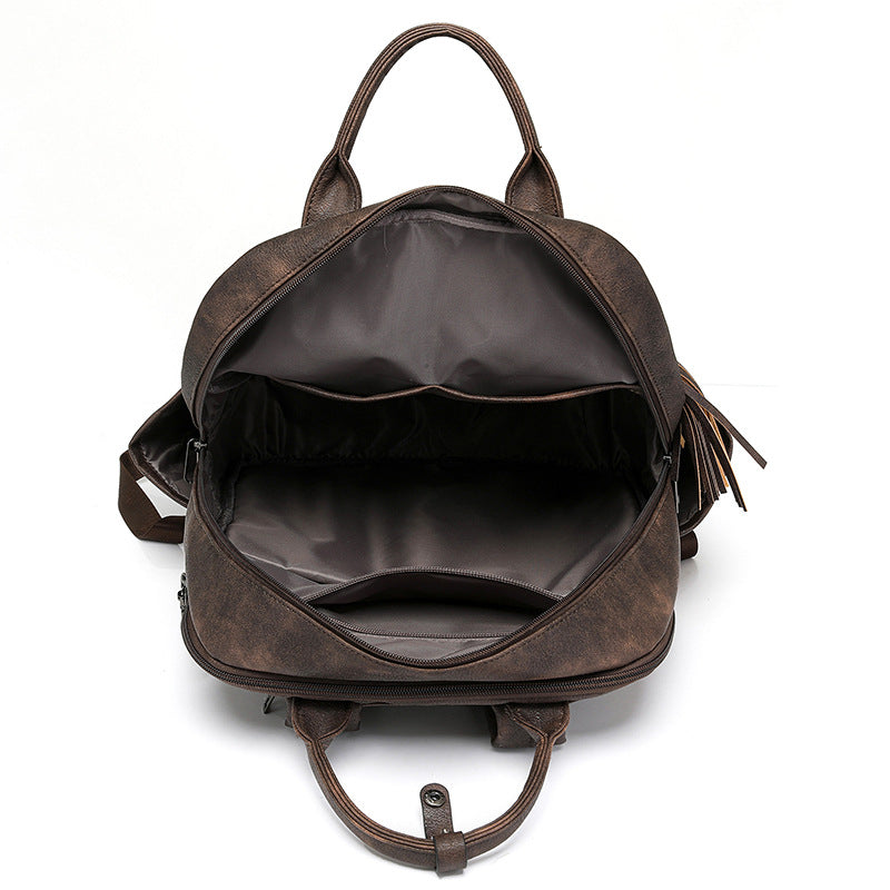 Women's backpack made of PU, large capacity — product view 3