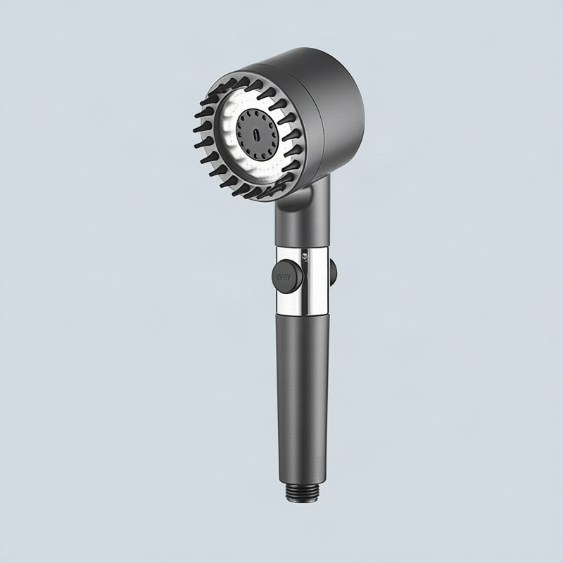 Shower head set with massage function and holder — product view 5