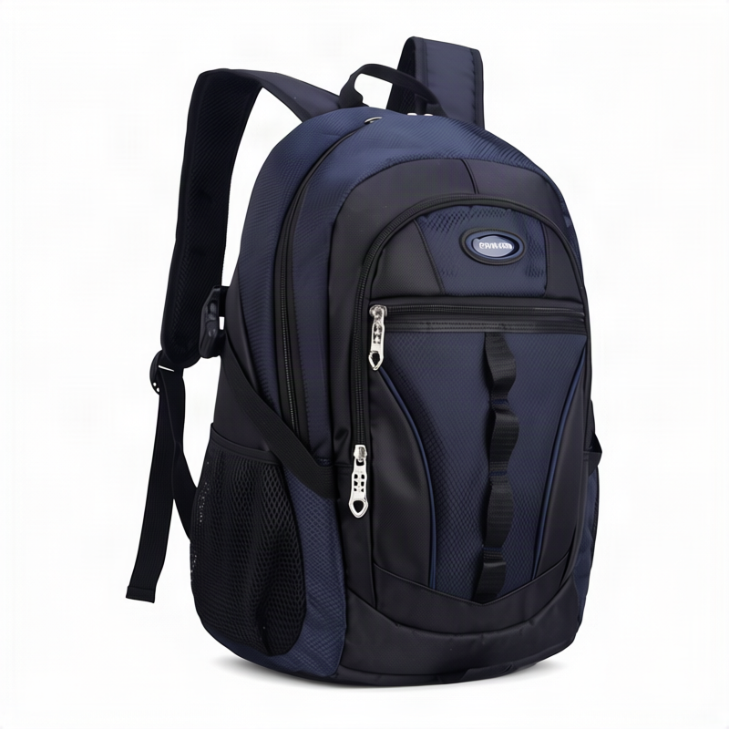 Student backpack, Polyester, Striped pattern — product view 6