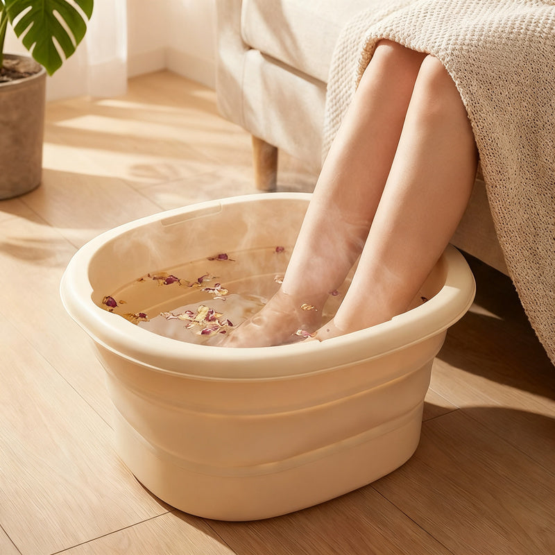 Foldable foot bath with massage function — product view 2