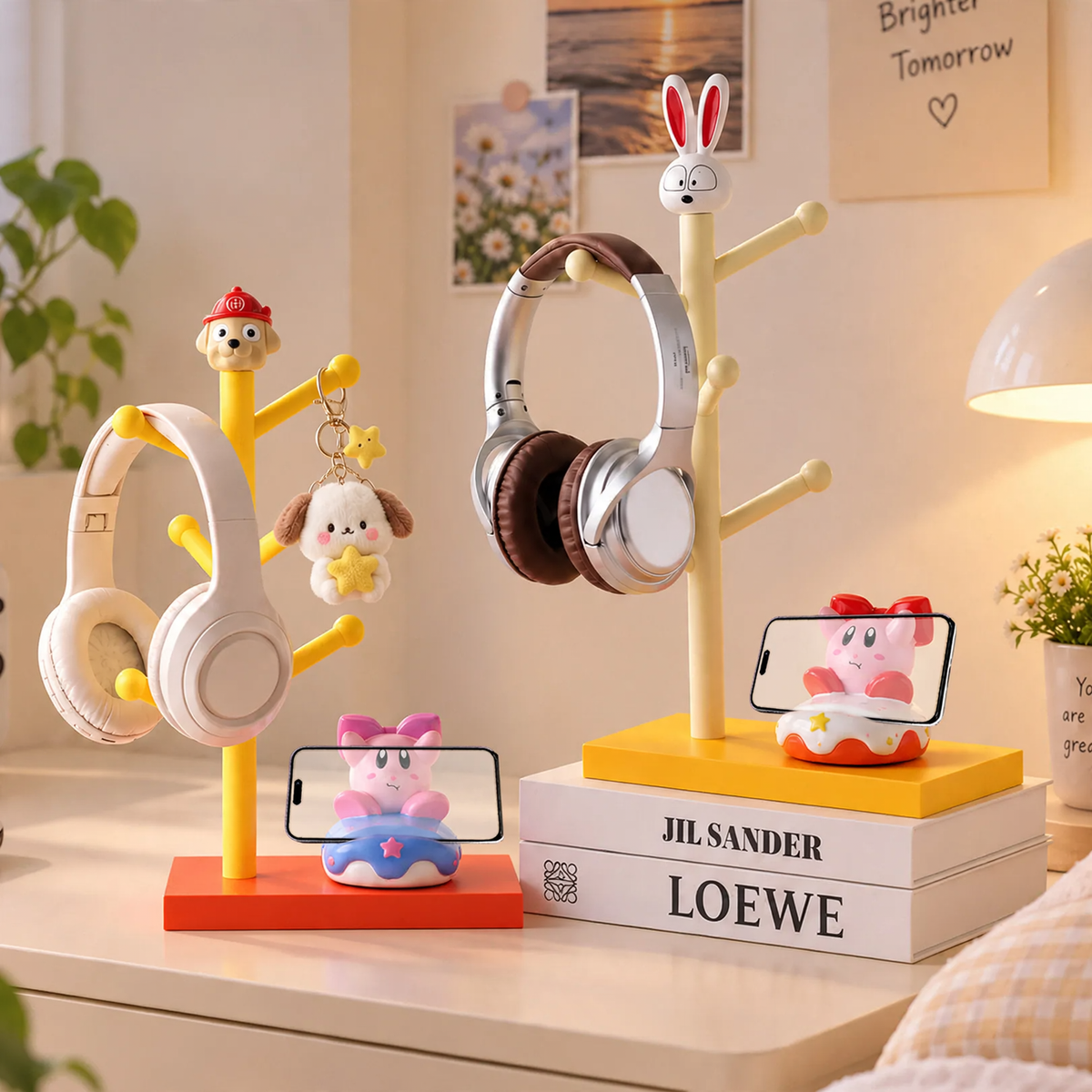 Handy stand with storage, cute design — product view 1