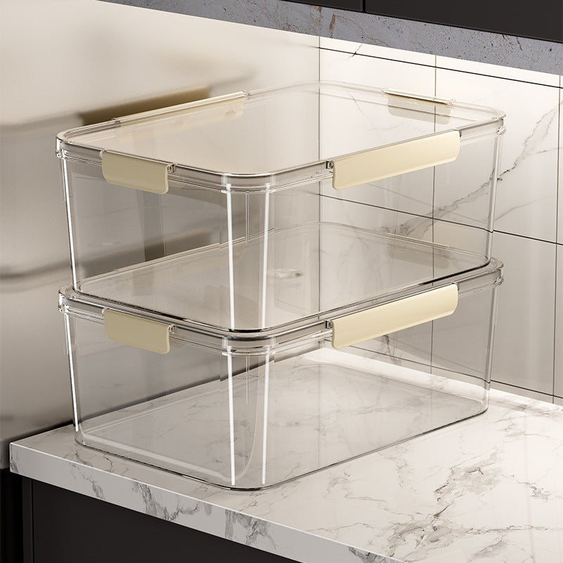 Transparent storage box with a tight lid — product view 1