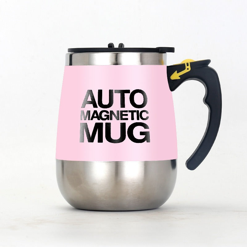 Self-stirring mug, 350 ml, stainless steel — product view 7