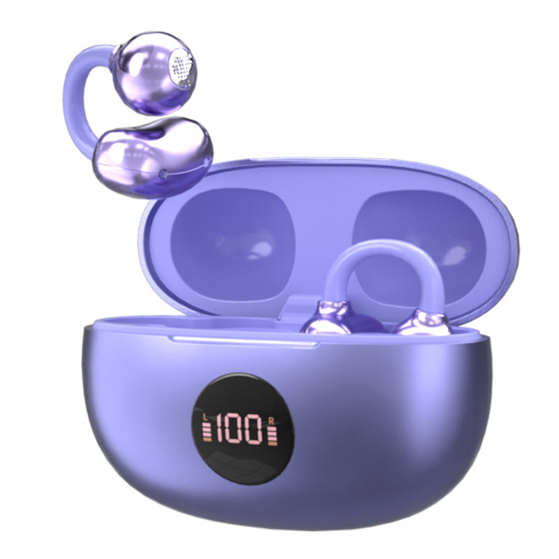 Bluetooth-ear-hook-headphones with voice display — product view 3