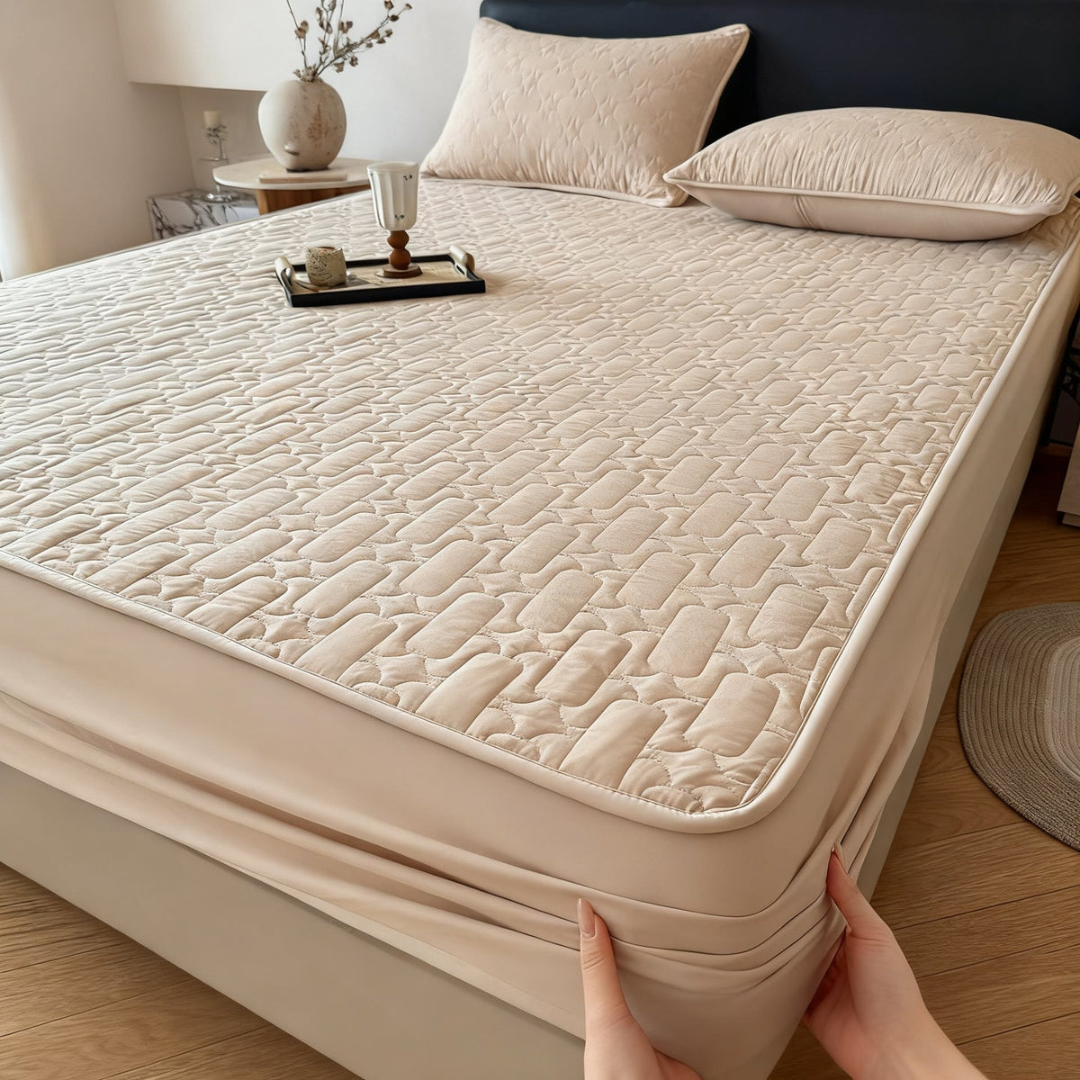 Mattress protector, waterproof, 90–180 cm — product view 2
