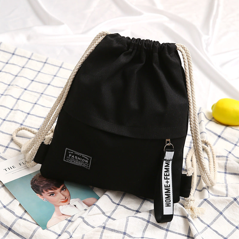 Lightweight backpack made of cotton fabric — product view 7