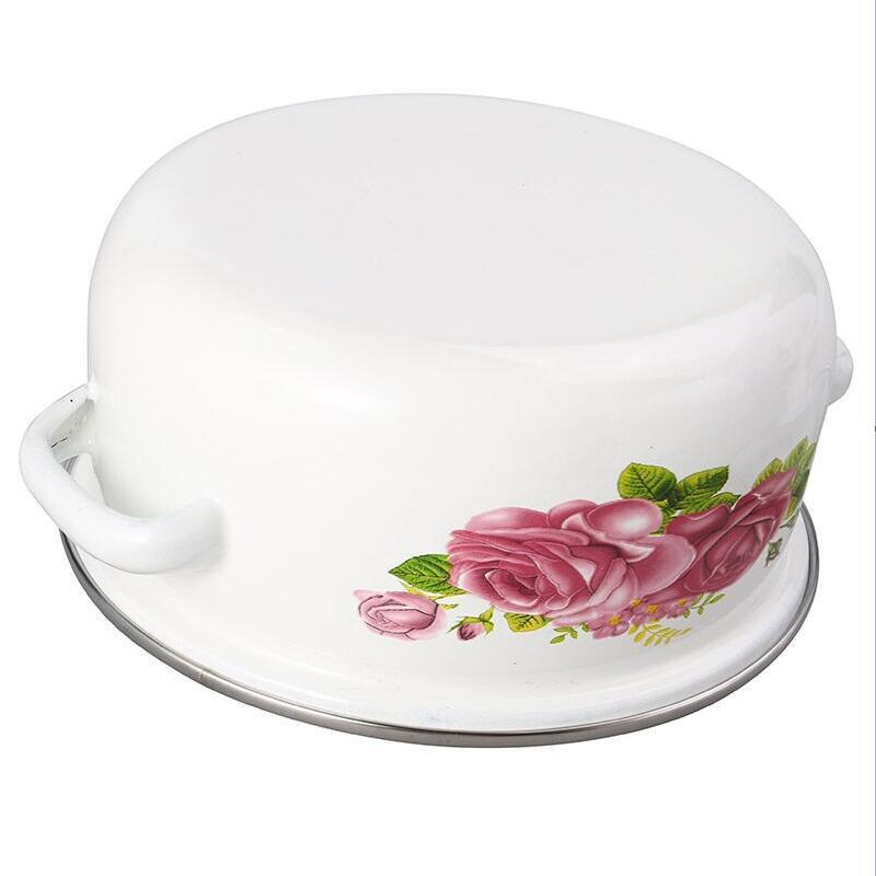 Enamelled Cooking Pot Set with Glass Lid — product view 3