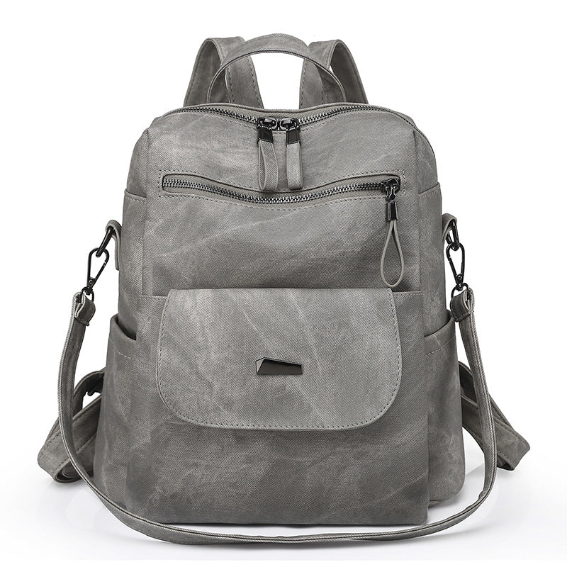 Women's backpack made of PU, large capacity — product view 5