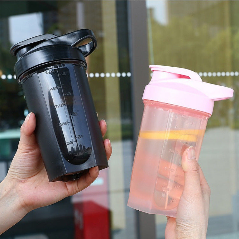 Plastic protein shaker, 500 ml, portable — product view 1