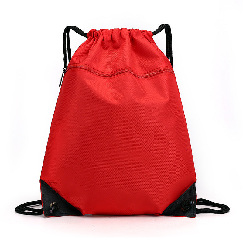 Sporty backpack made of oxford fabric with drawstring — product view 3