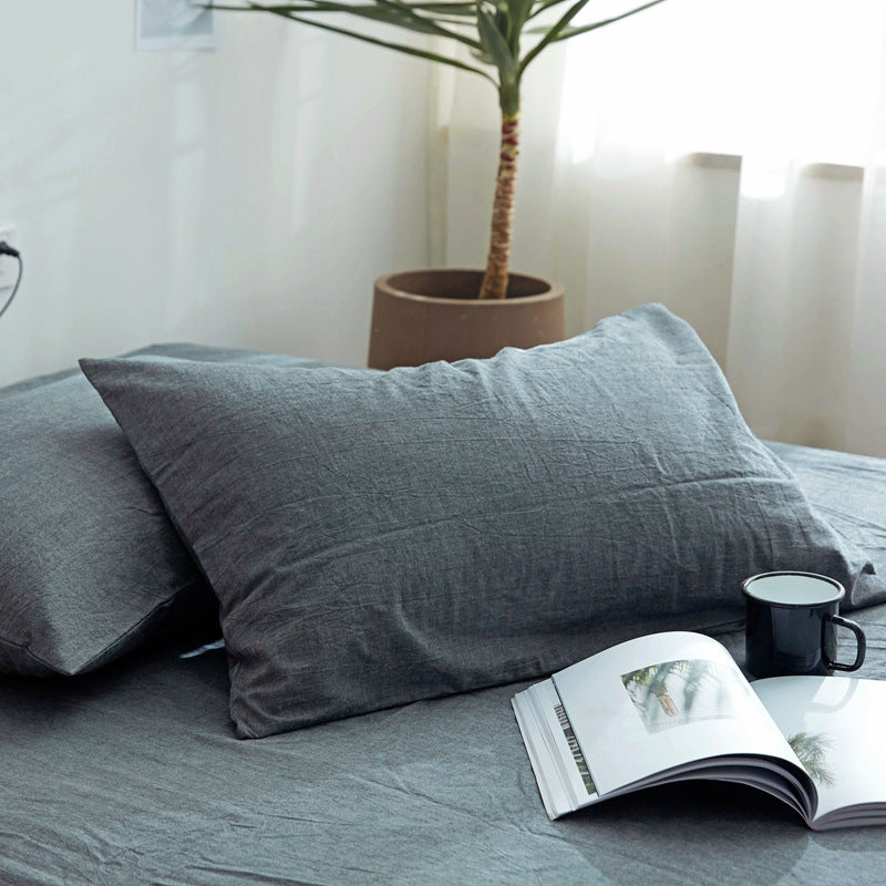 Cotton fitted sheet, 1.8 m bed — product view 1