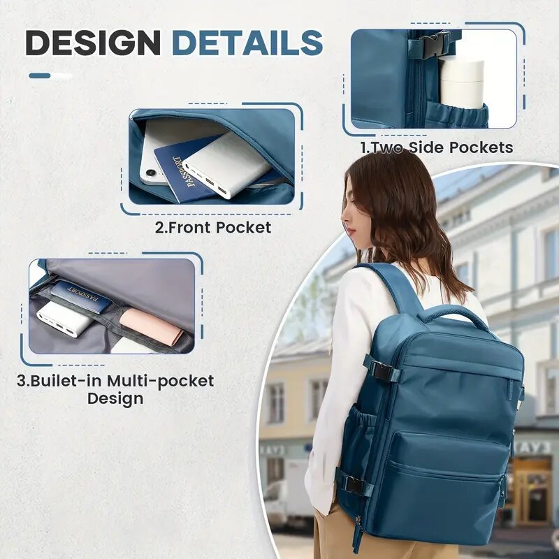 Compression Backpack, 36–55 L, with Pump — product view 3