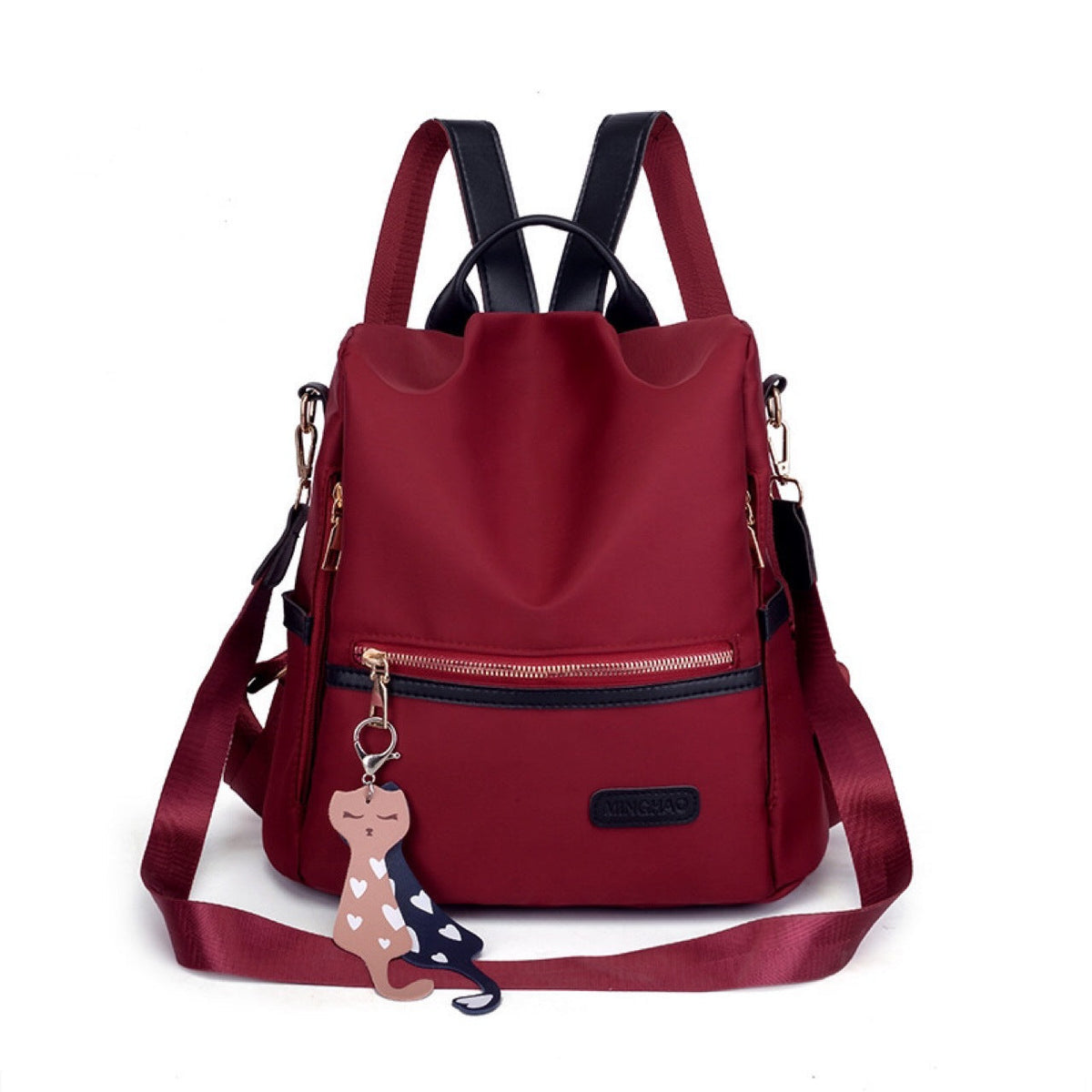 Women's backpack made of nylon, lightweight, versatile — product view 1
