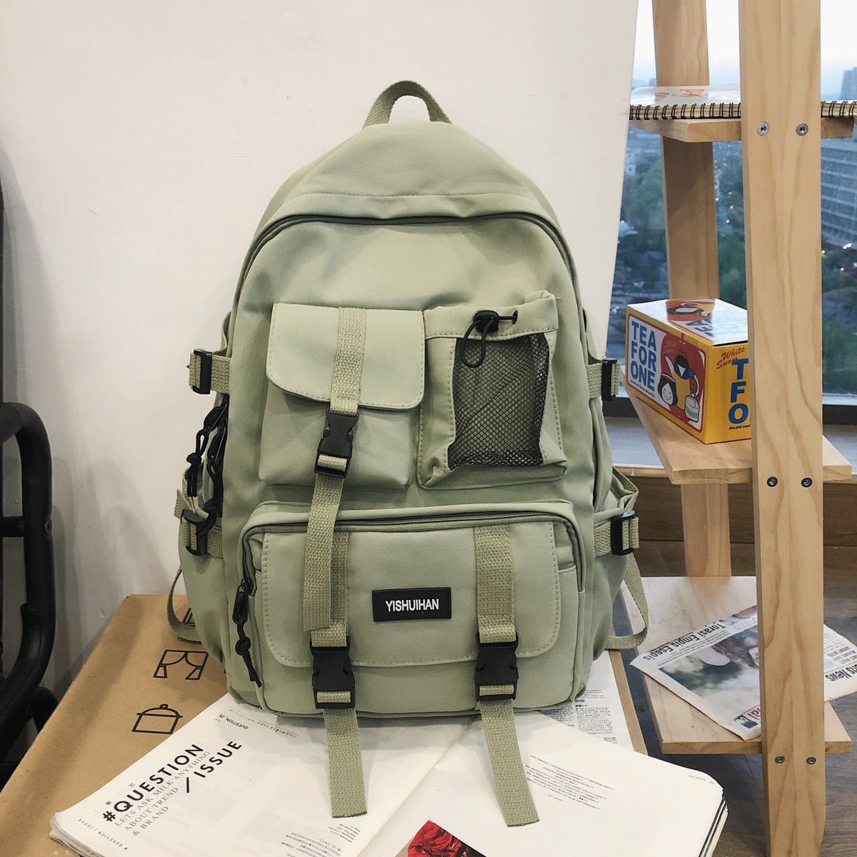 Nylon backpack, breathable and waterproof — product view 6