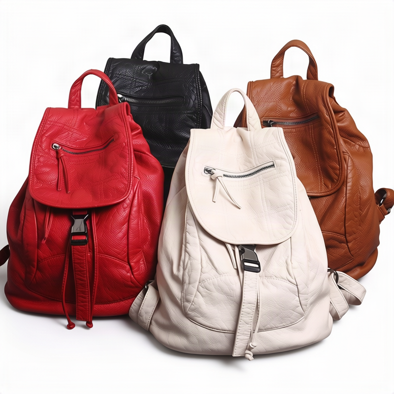 Double shoulder bag made of PU material — product view 2