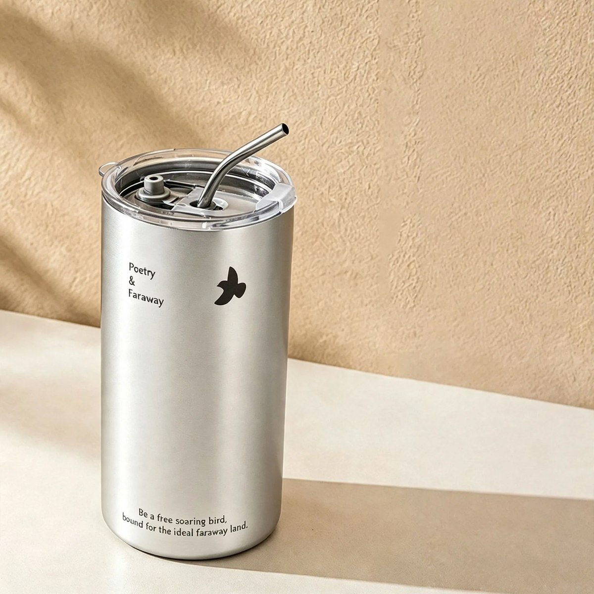 Insulated mug 350–600 ml with double wall and drinking lid — product view 4
