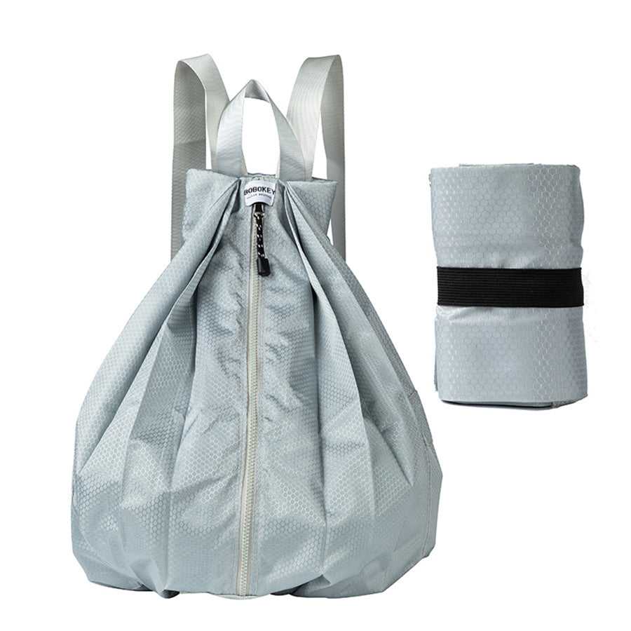 Waterproof Nylon Backpack, 20–35 L, geometric — product view 4