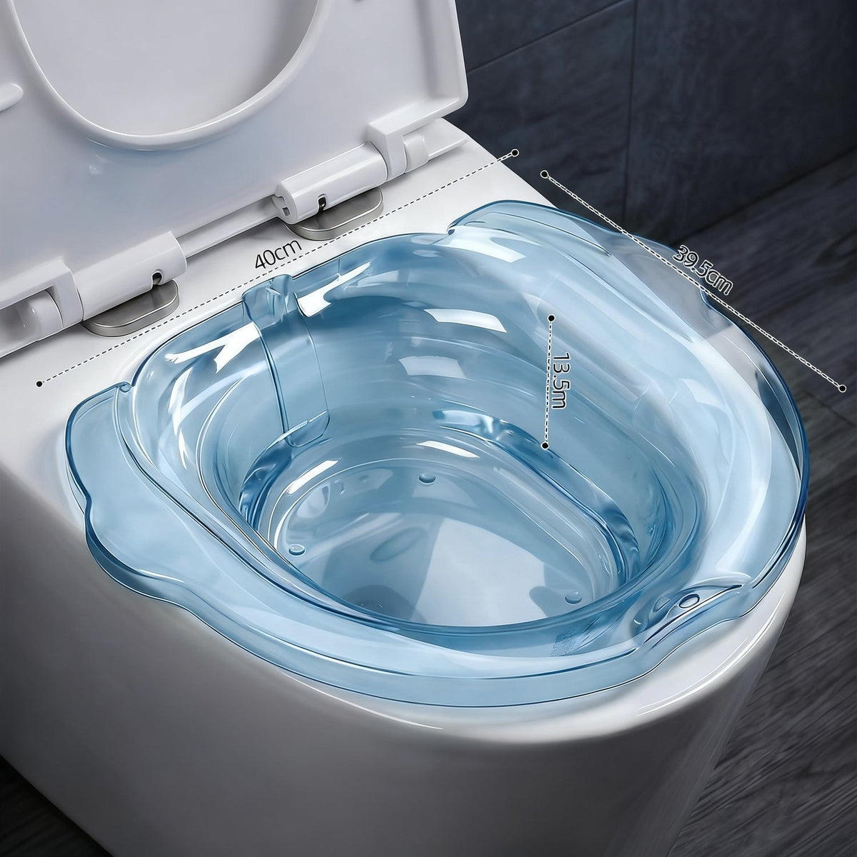 Plastic sitting bathtub — product view 7