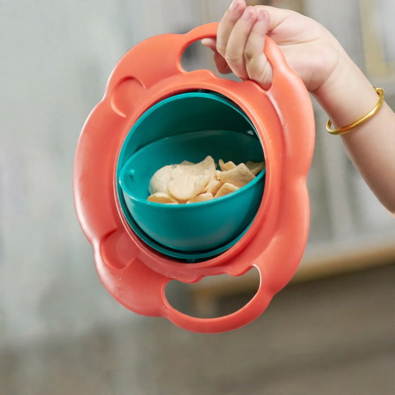 Rotating children's bowl, 19 cm, PP, non-slip — product view 1