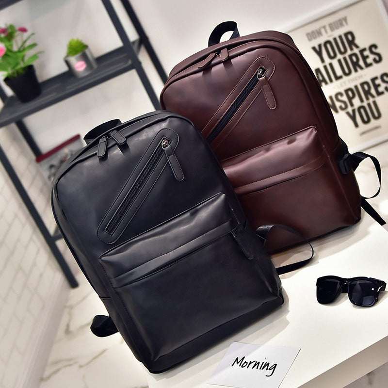 Men's backpack, PU leather, compact, for laptops up to 14 inches — product view 2