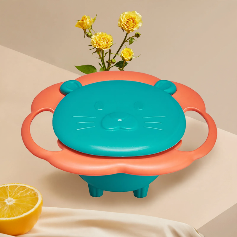 Rotating children's bowl, 19 cm, PP, non-slip — product view 6