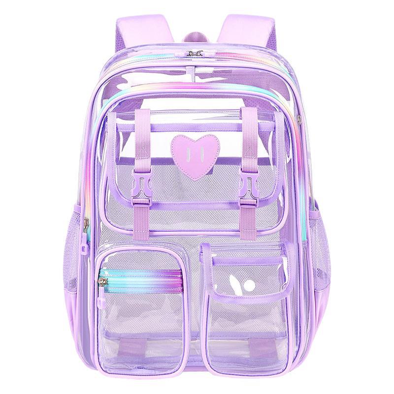 Transparent PVC backpack, waterproof — product view 1
