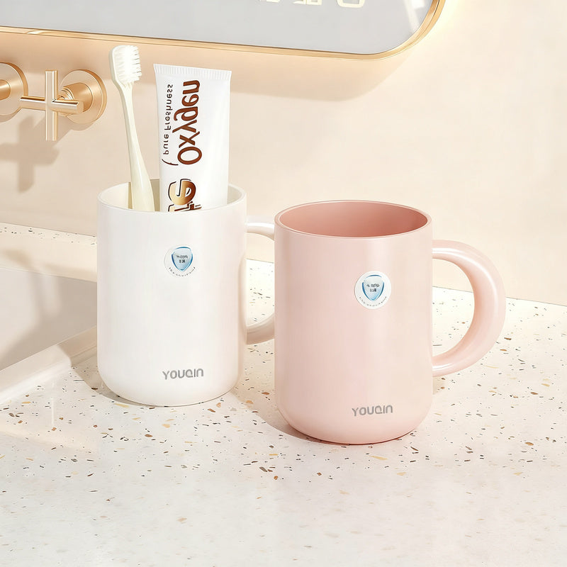 Plastic rinse cup, antibacterial, modern design — product view 5