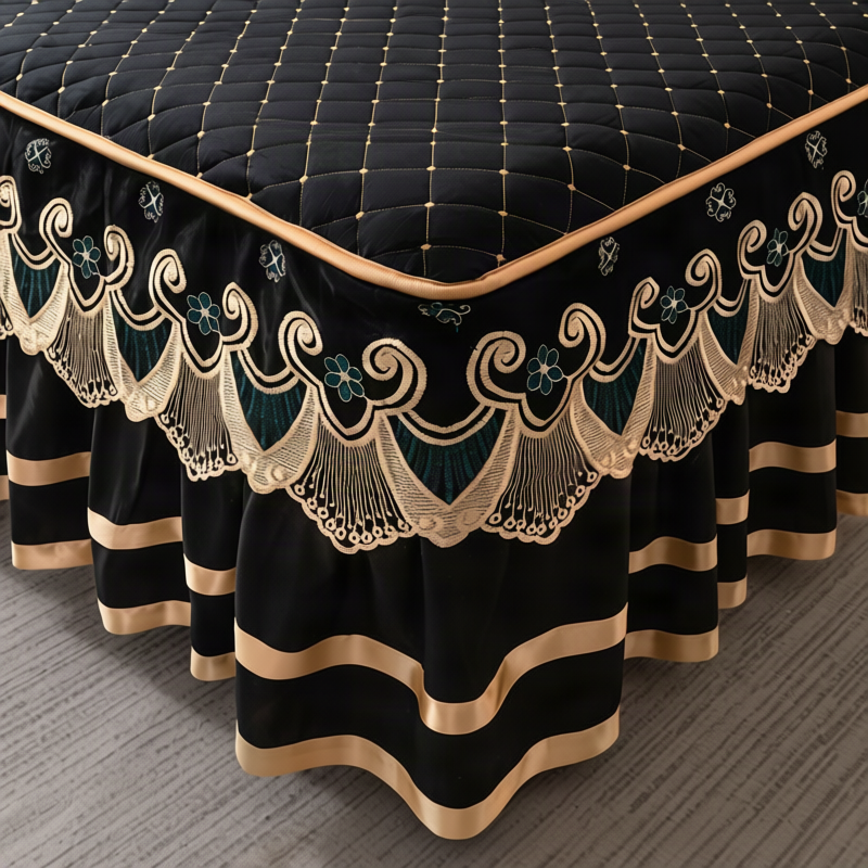 Bed skirt with ruffles, cotton, 1.8 m bed — product view 3
