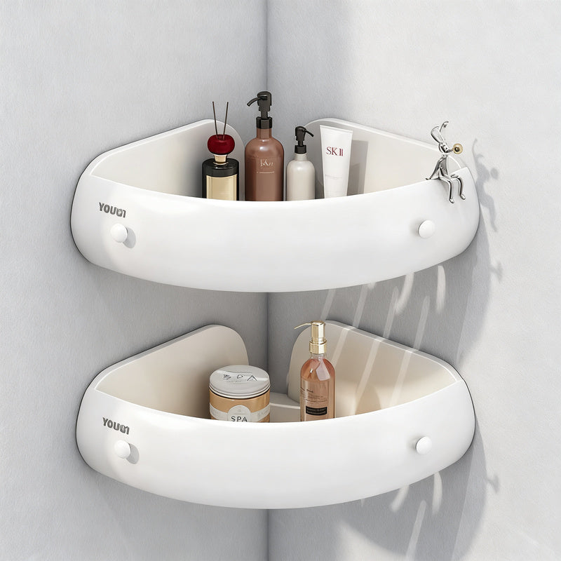 Wall shelf for bathroom, aluminum, triangular — product view 7
