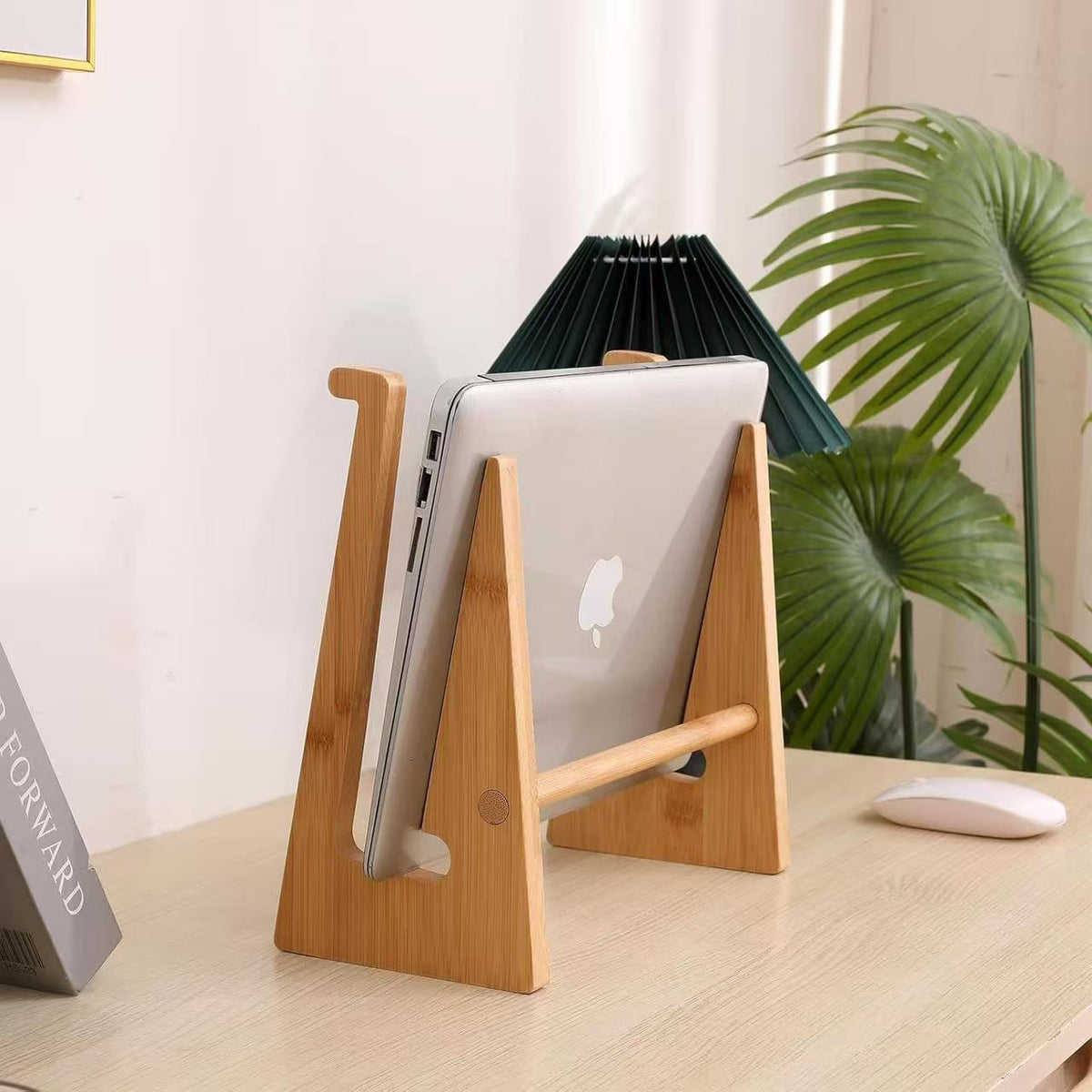 Wood Laptop Stand with Desk Organizer — product view 2