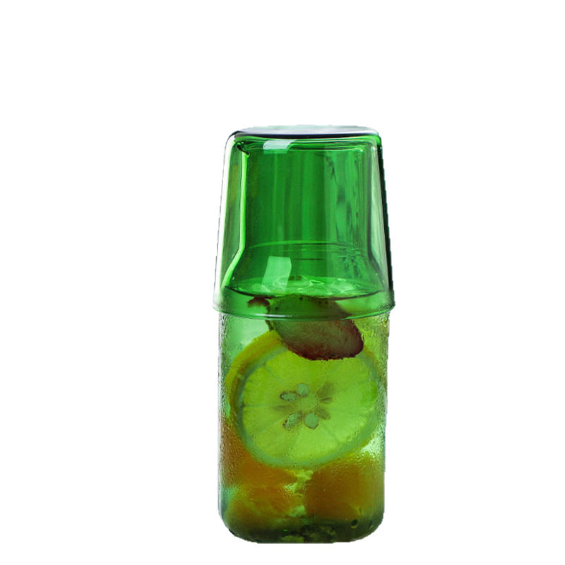 Glass jug with glass, heat resistant — product view 5