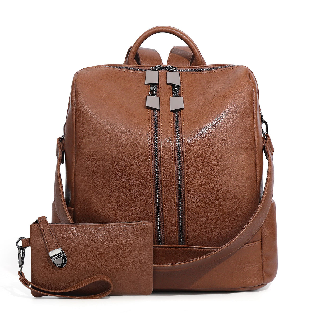 Women's Backpack, Canvas, Checkerboard Pattern — product view 6