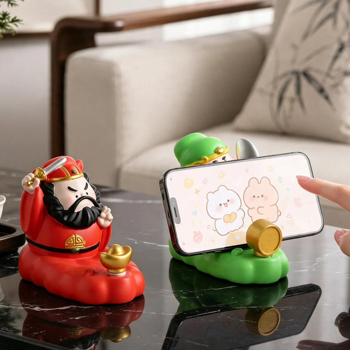 Zhong Kui Handy-Stand, Chinese Cultural Design — product view 2