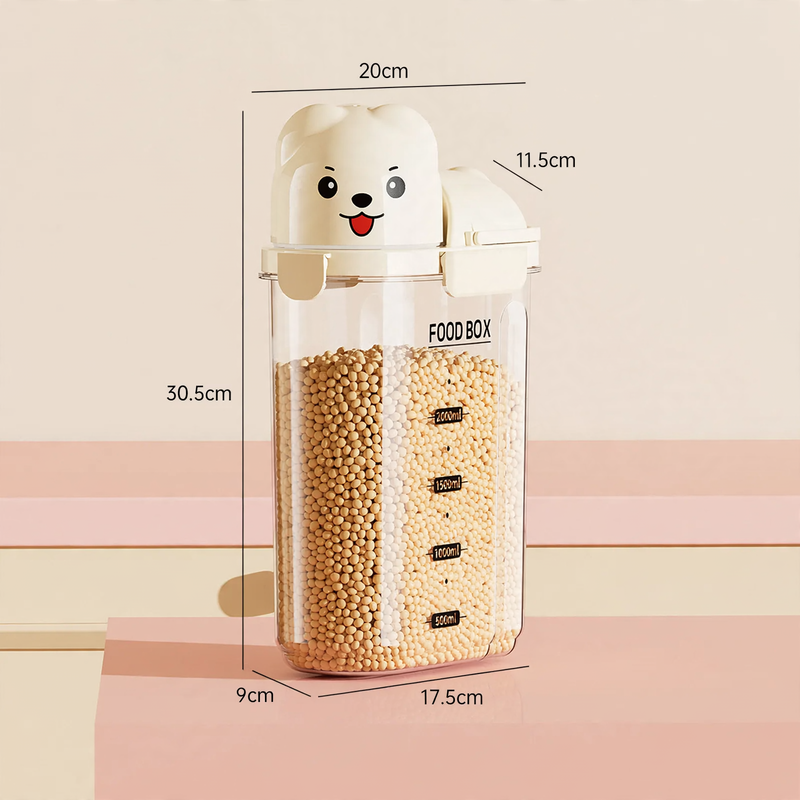 Portable storage container with lid, 2–3 liters, plastic — product view 7