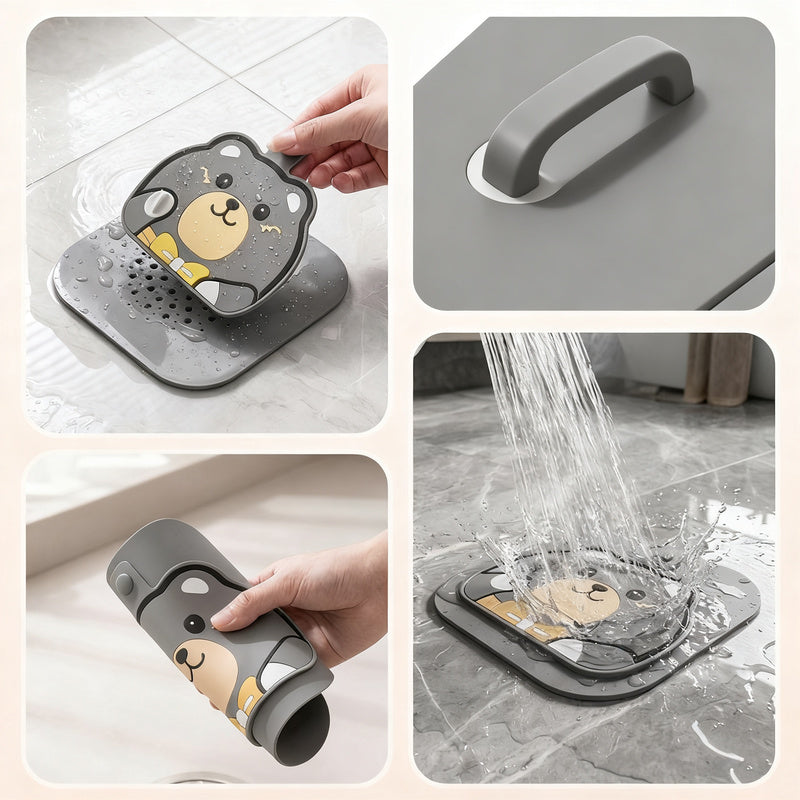Double layer floor drain cover, gray — product view 2