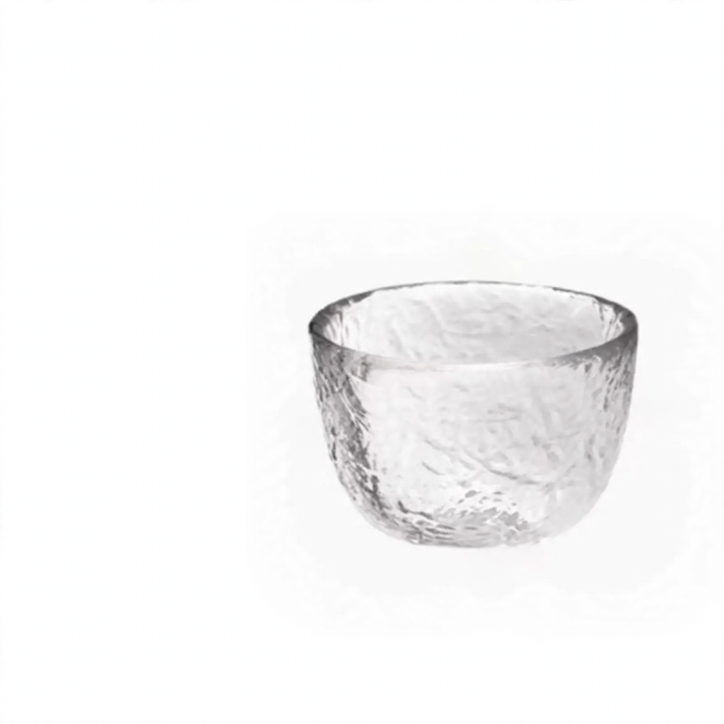 Glass tumblers, approx. 200 ml, with wave pattern — product view 5