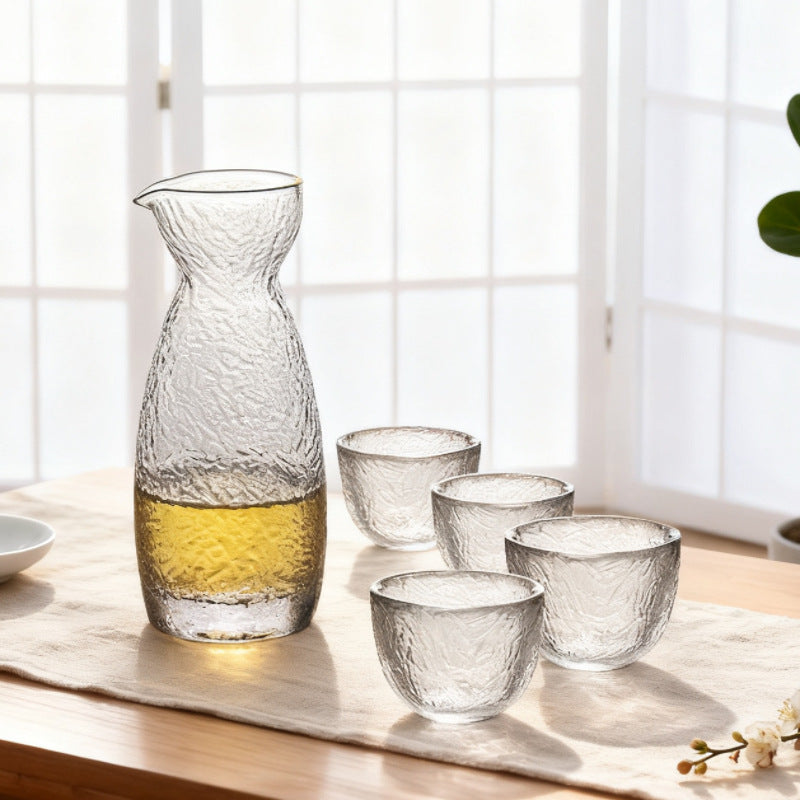 Glass tumblers, approx. 200 ml, with wave pattern — product view 2