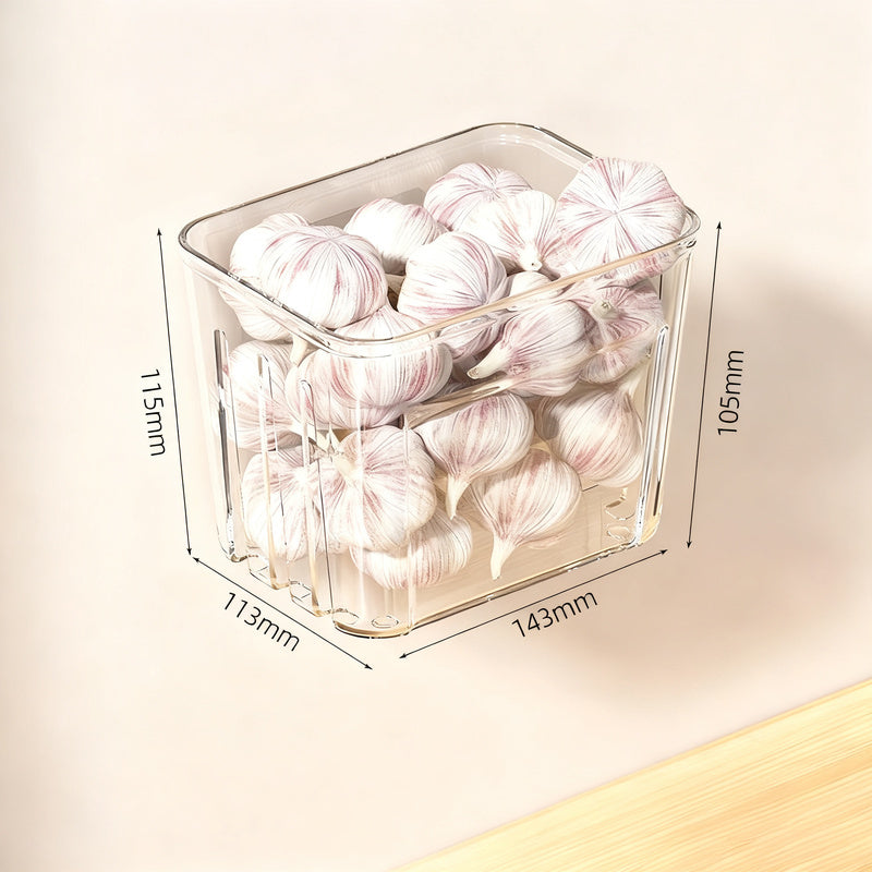 Storage box for garlic, ginger, and onions — product view 7