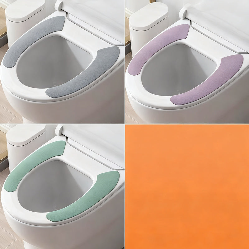 Plush toilet seat cover, self-adhesive — product view 5