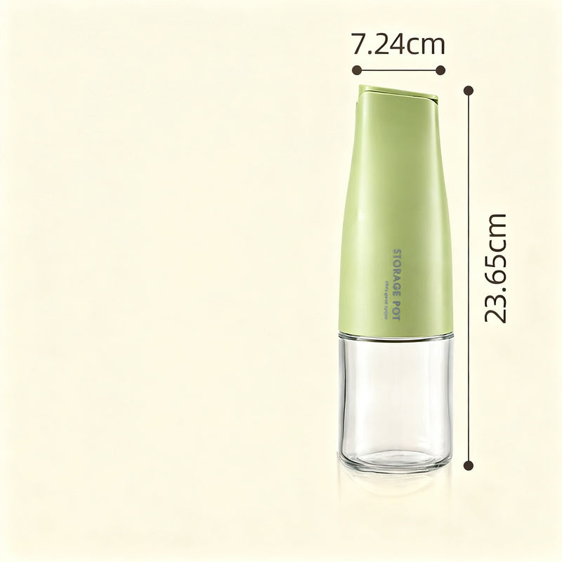 Glass bottles for oil and spices with automatic closure — product view 3