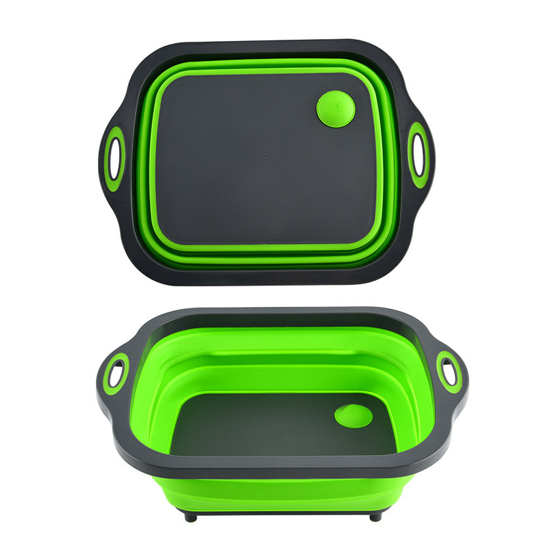 Folding vegetable bowl with strainer — product view 5
