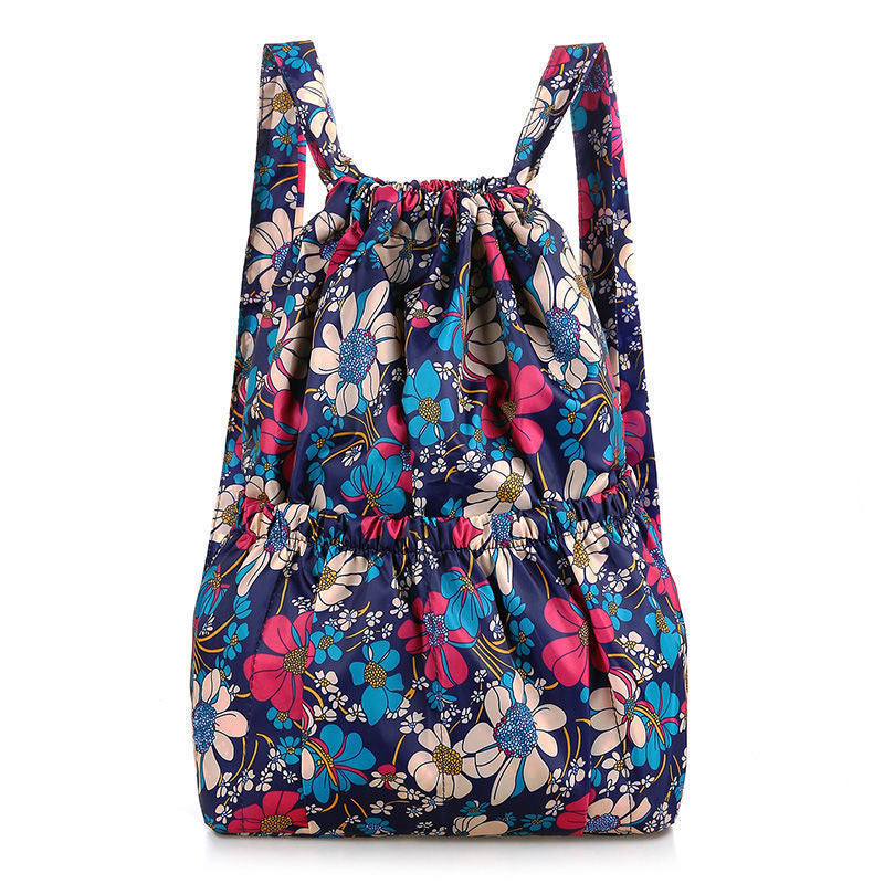 Women's backpack with print pattern, durable, large volume — product view 6